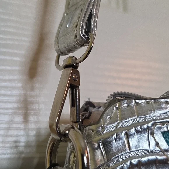 Cowgirl Trendy Cross Body Teal Hot Pink Silver Black Butterfly Embellished Bag - Picture 6 of 16